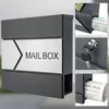 MONZANA® XXL Briefkasten Postkasten mit Zeitungsfach Produktbild-Vorschau 6