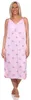 Damen Nachthemd Sleepshirt Nachtwäsche ohne Ärmel; Produktbild-Vorschau 2