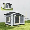 Abris pour chien SUGIFT en bois de pin, avec sol amovible, Voir les images du produit 5