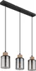 Globo Lighting Hängeleuchte Metall schwarz matt, 3x E27 Produktbild-Vorschau 2