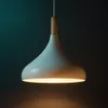 MasterLED lampa wisząca MIKO E27 biały & drewno | lampa Podgląd zdjęcia produktu 2
