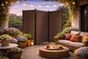 Paravent 3 Teilig 170 x 165 cm Beigegrau - Garten & Balkon Produktbild-Vorschau 5