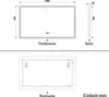 LED Badspiegel 120×70cm mit Uhr Touch Beschlagfrei Kaltweiß Produktbild-Vorschau 8