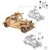 3D Holzpuzzle,Modellbausatz(165Stk,Vintage Auto)Holzbausatz Produktbild-Vorschau 6