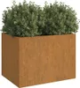 VIDAXL -Planungsbox 62x47x46 cm in acciaio corten Anteprima dell’immagine prodotto 4