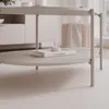 Moderner Couchtisch LORIEN mit Metallgestell Kaschmir Produktbild-Vorschau 2