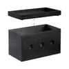 relaxdays Kabelbox Bambus schwarz Produktbild-Vorschau 6
