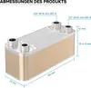 Wymiennik ciepła Wiltec 30 płyt, maks. 66 kW, 4 m³/h 0,54 l Podgląd zdjęcia produktu 6