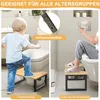 Klappbarer Toilettenhocker,7/8/9 Zoll höhenverstellbar, Produktbild-Vorschau 5
