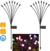 2 pezzi illuminazione solare da giardino lucciola con 8 LED Anteprima dell’immagine prodotto 1