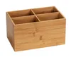 WENKO Bambus Box Terra 4 Fächer Aufbewahrung Bad WC Küchen Produktbild-Vorschau 1