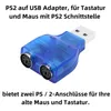 C17 PS/2 auf USB Adapter – Tastatur & Maus Konverter – PS2 Produktbild-Vorschau 2