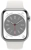 Apple Watch 8 4G 45mm Edelst. silber/Sport weiß Produktbild-Vorschau 2