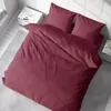 Uni Bettwäsche 200x200 cm bordeaux Doppelbett Einfarbig Produktbild-Vorschau 4
