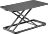 A black adjustable height desk converter on a white background. Anteprima dell’immagine prodotto