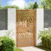 vidaXL Gartentor 100x200 cm Verwitterungsstahl Trace-Design Produktbild-Vorschau 2