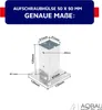 Aqbau 4er Set Pfostenträger 50x50 zum Aufschrauben, Produktbild-Vorschau 7