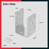 Support de poteau en U KOTARBAU® à visser 60 mm Galvanisé à Voir les images du produit 6