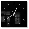 DEQORI Glasuhr 30x30 cm Modern 'Schwarz' Wanduhr Glas Uhr Produktbild-Vorschau 1