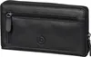 A black leather wallet is shown against a white background. Anteprima dell’immagine prodotto
