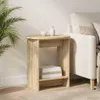 vidaXL Bijzettafel Sonoma-eik, 50 x 39,5 x 55 cm, houtvezel Productafbeelding-voorbeeld 2