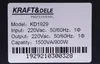 A label with product information for a Kraft&Dele KD1929 UPS. Produktbild-Vorschau