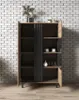 Bettso Vitrinenschrank Vitrine Glas Glasvitrine Kommode mit Produktbild-Vorschau 6