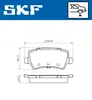 SKF Bremsbeläge Satz Hinten Bremsklötze für VOLVO V60 (155, Produktbild-Vorschau 3