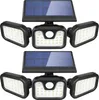 Two solar-powered LED lights with motion sensors, shown against a white background. Produktbild-Vorschau