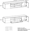Vladon Wohnwand Mogan, Weiß matt/Grau Hochglanz - Moderne Produktbild-Vorschau 6