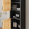 Badmöbel-Set Vicco Vayra Bambus 3 Teile, Model 56197 Produktbild-Vorschau 4