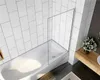 75x140cm Badewannenaufsatz 6mm ESG Nanoglas Duschabtrennung Produktbild-Vorschau 3