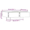 vidaXL Couchtisch Betongrau 90x60x31 cm Holzwerkstoff - Produktbild-Vorschau 9