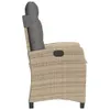Side view of a single outdoor chair with a cushion. Podgląd zdjęcia produktu