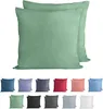 Komfortec 100% Baumwolle Kissenbezüge 2er Set 40x40 cm, Produktbild-Vorschau 2