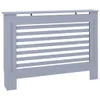 Heizkörperverkleidung Anthrazit 112x19x81,5 cm MDF Produktbild-Vorschau 1