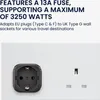 kwmobile Reiseadapter UK - Stromadapter für England - Produktbild-Vorschau 4