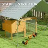 PawHut Hühnerstall Freilaufgehege aus Stahl, 3 x 8 x 1,95 m Produktbild-Vorschau 7