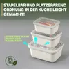 Sada 3 plastových nádob na uchovávanie potravín Viwares s Náhľad obrázku produktu 4