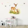 244 Wandtattoo Reh Rehkitz auf Wiese - Größe 750 x 750 mm Produktbild-Vorschau 5