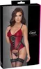 Cottelli LINGERIE Strapshemd rot/schwarz - Mit Produktbild-Vorschau 6