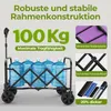 Mini Bollerwagen Faltbar bis 100 kg – Handwagen Klappbar Produktbild-Vorschau 9