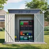 Geräteschuppen Gerätehaus Metall Gartenhaus Satteldach Produktbild-Vorschau 9