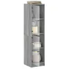 vidaXL Highboard mit Glastüren Grau Sonoma 35x37x142 cm Produktbild-Vorschau 5