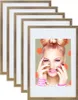 3er 5er Set Holz Bilderrahmen Lifestyle Plexi Foto Rahmen Produktbild-Vorschau 1