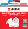 SKROSS Reisiadapter Skross Europe to US USB AC20PD Voir les images du produit 5