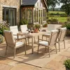 Gartenmbel-Set 7-teilig für 6 Personen – WPC Gartentich & Produktbild-Vorschau 2