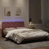 The Living Store Bettgestell mit LED-Leuchten Rosa 140x200 Produktbild-Vorschau 5