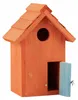 Relaxdays Nistkasten, Vogelhäuschen, Holz, Tür, aufhängen, Produktbild-Vorschau 1