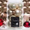 Christbaum-Mini-Kugeln Pearl beige Ø 3,5 cm aus Glas - 16er Produktbild-Vorschau 9